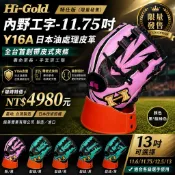 Hi-Gold特仕版棒球手套🔥限量粉黑/黑藍綠｜新型檔網設計｜11.6-13吋｜Y16A日本油皮革