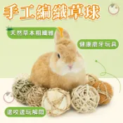 兔子磨牙草球 手工編織草球 磨牙草球 編織草球 牧草球  啃咬球 磨牙玩具 鸚鵡玩具 兔子玩具 倉鼠玩具 磨牙球