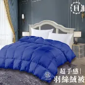 【HOTAI購】【Hilton 希爾頓】細緻蓬鬆羽絲絨被2.0Kg/寶藍(羽絨被/冬被/棉被/被子)(B0836-N20P)#改版慶