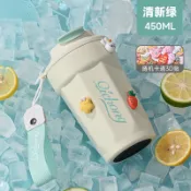 新年爆款潮人大口徑搖搖杯 食品級咖啡杯 保溫杯 隨手便攜男女生通用杯子 健身杯子 運動水壺 蛋白粉水杯