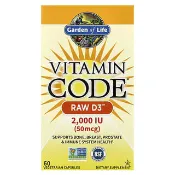 【iHerb】生命花園, Vitamin Code®，RAW D3™，60 粒素食膠囊