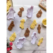 「現貨」嚕嚕米餅乾模 四款一組 寵物烘焙寵物蛋糕 寵物餅乾 餅乾模具 餅乾壓模 韓系餅乾模 曲奇餅 慕敏家族餅乾模