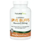 【iHerb】NaturesPlus, Chewable Love Buffs，維生素 C，天然橙味，90 片