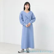 earth music&ecology 【SET ITEM】短版交疊V領針織衫+針織背心洋裝(1M37L2H0100)