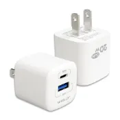 (店+)【WELLY】20W氮化鎵GaN 超迷你充電器 PPS+PD+QC Type-C/USB-A雙孔輸出充電頭