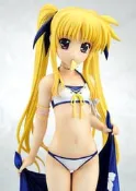 (無盒)《萌倉庫》【日版預約】Gift 魔法少女 奈葉 劇場版 菲特 泰斯塔羅沙 泳裝版本 1/4 約27cm PVC