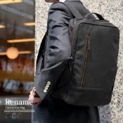 💥日本 Rename roots 簡約方形背包 A4可 多隔層 大容量 雙肩包 後背包 商務背包 通勤 上課 休閒 包包