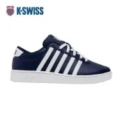 K-SWISS 經典休閒鞋 COURT OPEN STRIPES 五條線 男鞋 藍白色 04776-447-M