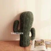 THiRTEEN拾叁家居◖仙人掌先生燈芯絨抱枕 枕頭套 靠墊 抱枕套 沙發靠枕 沙發抱枕 枕頭
