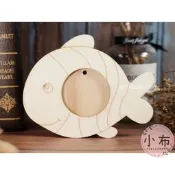 小麥手作舖︱(有線框) 小丑魚-相框︱DIY相框 塗色相框 黏土相框 蝶古巴特 DIY手作 彩繪 創意禮物 拼貼 木器