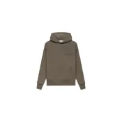 (店+)FOG-FW21-054 Fear of God Essentials衛衣 FW21 Kids Pullover Hoodie Harvest 童裝 徽標Logo字母印花寬鬆連帽 小麥棕 兒童款