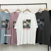 現貨𝒌𝒊𝒌𝒆𝒆𝒆 9色 🛒  HBD 生日快樂 西莎 狗狗 | 短袖 大版 短Tee 大T｜ l20048