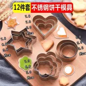不鏽鋼餅乾模具 卡通家用烤箱新手入門曲奇蛋糕麵包切饅頭烘焙工具 復古餅乾模具 造型饅頭模具 餅乾壓模