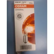 OSRAM石英燈泡 賓士小燈 64132 H6W 12V 6瓦 清光 斜角 一盒10顆裝 德國製