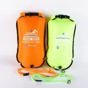 (店+) 雙氣囊 泳渡日月潭魚雷浮球 救生  魚雷浮標 海泳浮具 潛水浮標 救生帶 游泳浮標