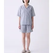無印良品 MUJI 女 萊賽爾混麻 涼感 短袖 居家睡衣