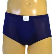 【賽凡絲】純蠶絲品味型男蠶絲內褲(深藍色)