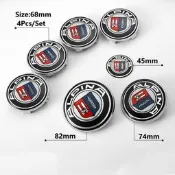 台灣現貨新的 ALPINA 改裝輪中心蓋罩和方向盤貼紙