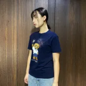 美國百分百【美國真品】Ralph Lauren 短袖 棉質 T恤 RL 上衣 Polo 小熊 煙火 深藍 CG73