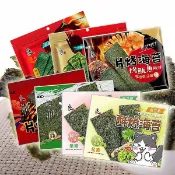 良澔 片烤海苔／酥爆海苔(1包入) 32g款式可選 零食 零嘴 下午點心 休閒美食 椒鹽 魷魚【小三美日】D248795