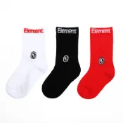 HOWDE LAB Crew KIDS Socks “Element“ 元素白 黑 紅 小童襪 三色一組