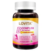 【蝦皮直營】LOVITA愛維他 女性新型緩釋美妍活力B群 30錠 全素食 葉酸 鐵 蔓越莓 兒茶素 松樹皮 美國進口