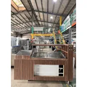 7.3尺冷藏滷味展示攤車 110V 擺放鹹水雞／壽司／炸物都適合 獨特設計旁邊可以放菜品／麵類🏳️‍🌈萬能中古倉🏳️‍🌈