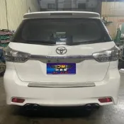 豐田 Toyota Wish 改四出尾段+89卡夢蠍子尾飾管 雙出 直通尾段 回壓尾段 中段訂製 觸媒訂製 排氣管訂製