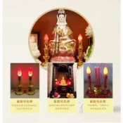 透明白光小燈泡紅色小燈泡神明廳小燈泡LED財神燈泡 110v神明燈泡紅色蓮花燈神檯燈 亞力克E12黃光小夜燈供神燈蠟燭燈