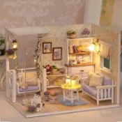 華成 智趣屋 音樂盒 DIY手作小屋 模型屋 袖珍屋 娃娃屋 材料包 聖誕禮物 盒子劇場 DIY袖珍屋 智趣屋 拼裝模型 手工