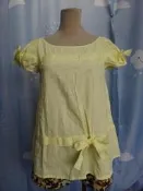 楹 ~ 正品 iROO 黃色 棉質上衣 size: 36