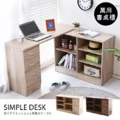 【免運】MIT百變旋轉功能L型書桌 DE006 桌子 電腦桌 書櫃 辦公桌 工作桌 平面桌 L桌 居家大師