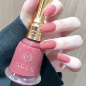 💕小紅書同款💕溫柔豆沙粉指甲油網紅顯白持久免烤不可剝不易掉易塗學生少女美甲✨好物甄選