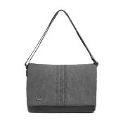 【adidas 愛迪達】Denim Msg Bag 碳灰色 丹寧 牛仔 休閒 隨身 小包 郵差包 斜背包 側背包 LD6377