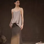 【桑蠶絲】新中式復古 禪意吊帶/上衣/魚尾裙