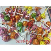 sns  古早味  FRUIT 棒棒糖 圓形棒棒糖 水果棒棒糖~綜合水果口味 50支 1支長8cm 直徑2.3cm