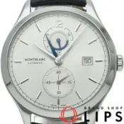 【DOKODEMO】萬寶龍 Heritage Chronometrie 雙時區腕錶 41毫米 112540，附原廠盒、保固卡，不鏽鋼錶殼/皮錶帶，男士腕錶，銀色，拋光處理，成色極佳 [二手]