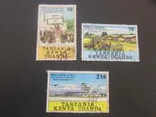 【雲品2】肯尼亞 烏干達 坦噶尼喀Kenya Uganda Tanganyika 1971 Sc 238-9,41 FU 