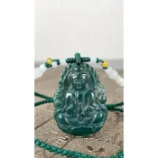 【齊花花】天然海草玉寶瓶觀音項鏈南無南海守護招財平安（A91）