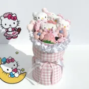 台灣🛒免運 創意Hellokitty玩偶花束凱蒂貓兒童卡通花生日禮物新年情人節禮物