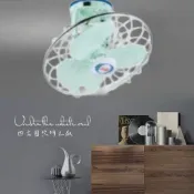 【四方圓LED照明】楓光 斑馬牌旋轉吊扇 360度 16“ 110V/220V