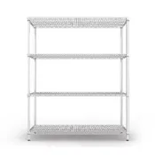 (店+)【dayneeds 日需百備】荷重型 150x45x180公分電鍍（鎖管）四層架 鐵力士架/收納層架/展示架/層架/鐵架