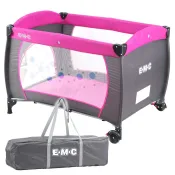 【神腦生活】EMC 安全嬰兒床(具遊戲功能)(幸福紅)