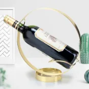 宜百家 歐式創意紅酒架擺件紅酒架現代簡約酒柜裝飾品展示架葡萄酒架家用
