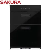櫻花牌50cm落地式烘碗機 Q7650ML 不鏽鋼雙抽《日成廚衛》
