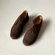 英國製造 Dr.Martens 3989 Suede Wingtip Derby 麂皮 翼紋雕花 德比鞋 vintage