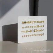 🥰限時下殺💯美甲閤金飾品鑽印章字母美甲飾品26個英文字母指甲裝飾品13係列美甲鉆石 YMNN