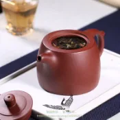 戴晨光宜興紫砂壺純手工家用茶具泡茶壺單壺原礦底槽清曼生十八式井欄壺 美品CH