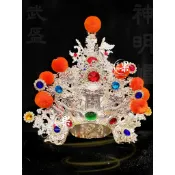 《大溪神桌 果真興佛具》  關公 關聖帝君 帝君 神明帽 關公帽 男神 神像 神像訂做 客製化神像 @大溪神桌