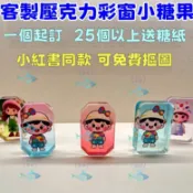 客製化壓克力彩窗糖果 彩窗壓克力 小紅書同款 應援好物 訂製卡通動漫周邊 厚磚糖果客製 小眾應援物 客製化壓克力糖果